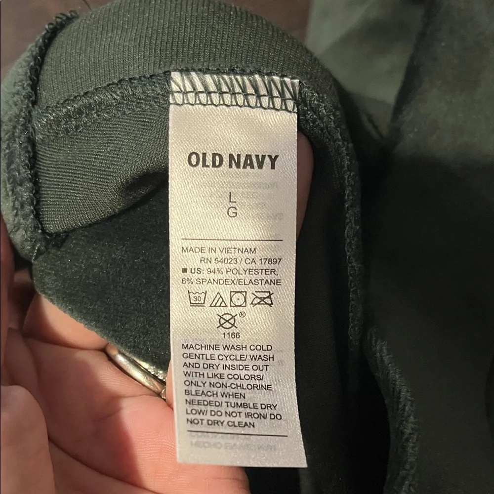 Old Navy Forest Green Velour leggings - Picture 4 of 5